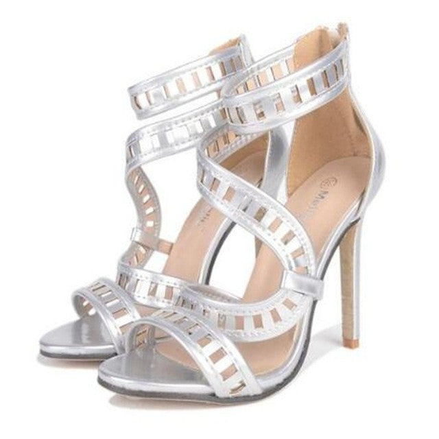 Gladiator open toe heels