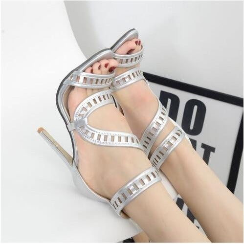 Gladiator open toe heels