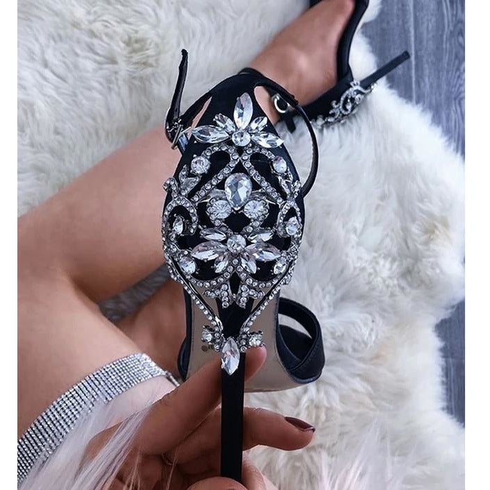 Rhinestone  heel Stiletto