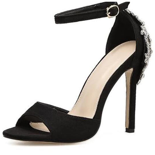 Rhinestone  heel Stiletto