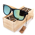 BOBO BIRD Men Summer Style Vintage Black Square Sunglasses