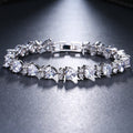 Heart Shaped Cubic Zircon Bangle