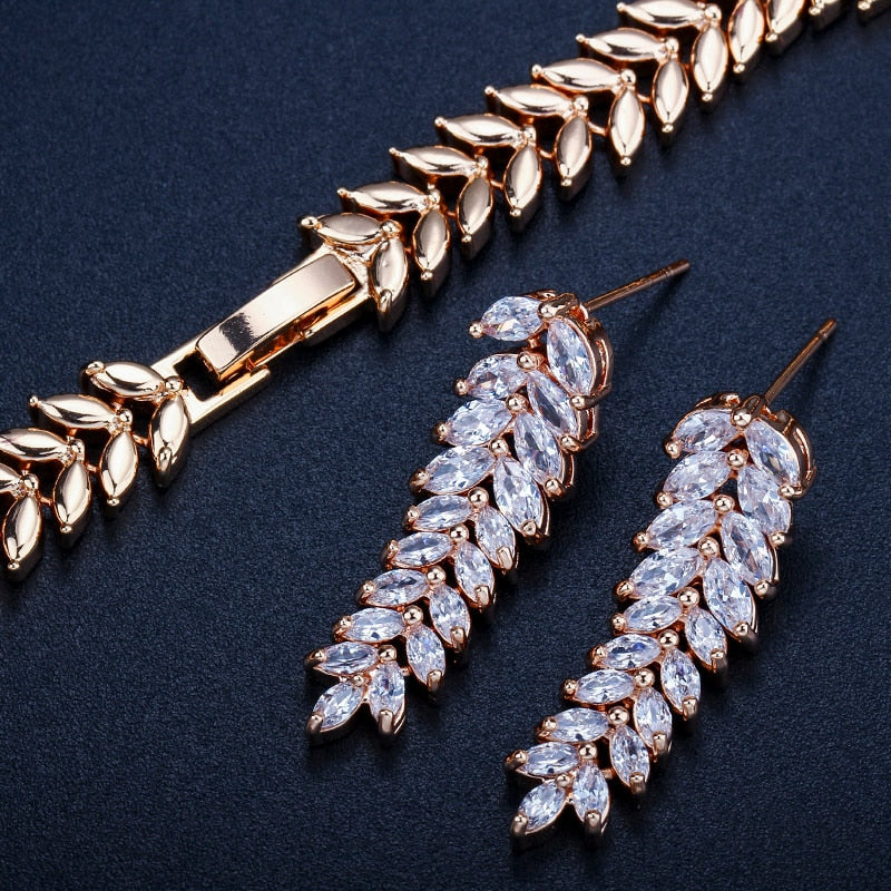 Leaf African Cubic Zirconia Pave T305