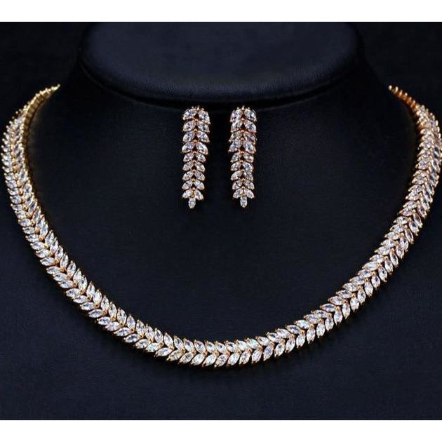 Leaf African Cubic Zirconia Pave T305