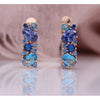 Mix Round Oval Natural Zircon Dangle Earring