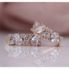 Mix Round Oval Natural Zircon Dangle Earring