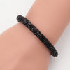 Mesh Crystal Cuff With Magnetic Clasp