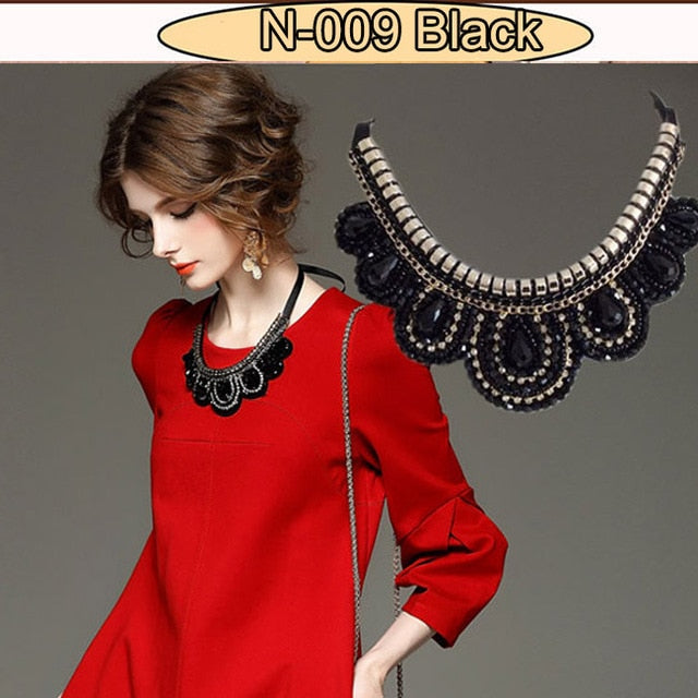 Bohemian crystal Statement collar