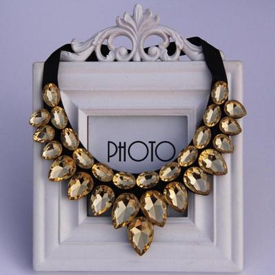 Bohemian crystal Statement collar